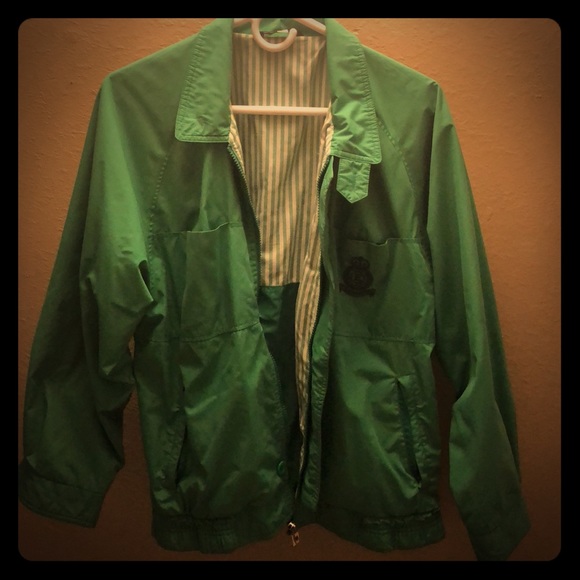 Green vintage light zip-up jacket - Picture 1 of 2